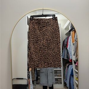 J. CREW Leopard Print Women's Skirt